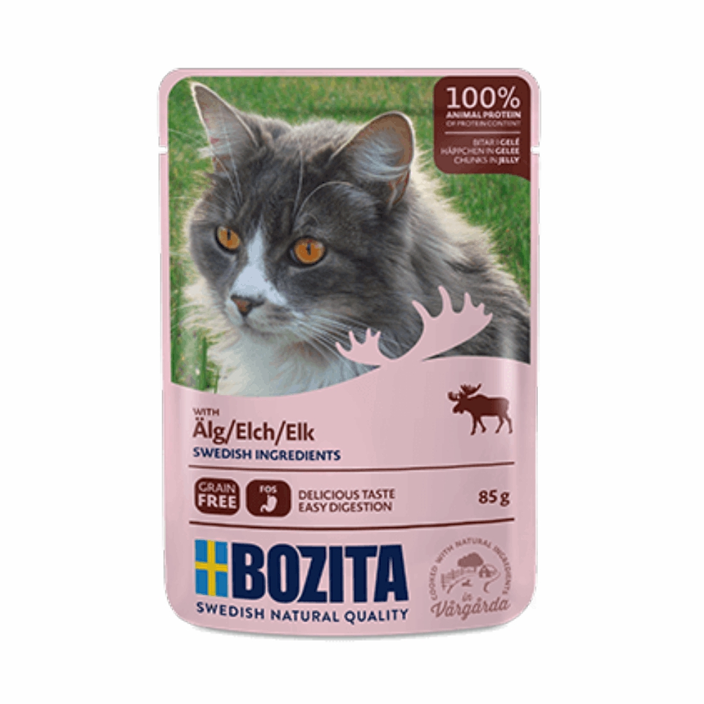 BOZITA karma dla kota w galarecie z łosiem 85g